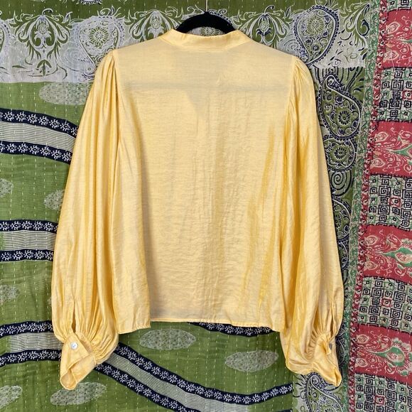 NWOT Jen's Pirate Booty Golden Sun Silk Blend Blouse/ Wide Leg Set Size Large - Picture 8 of 16